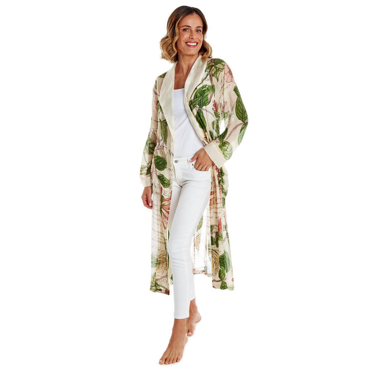 Honeysuckle Print Robe