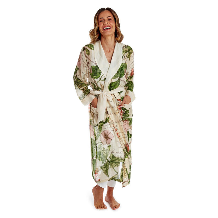 Honeysuckle Print Robe