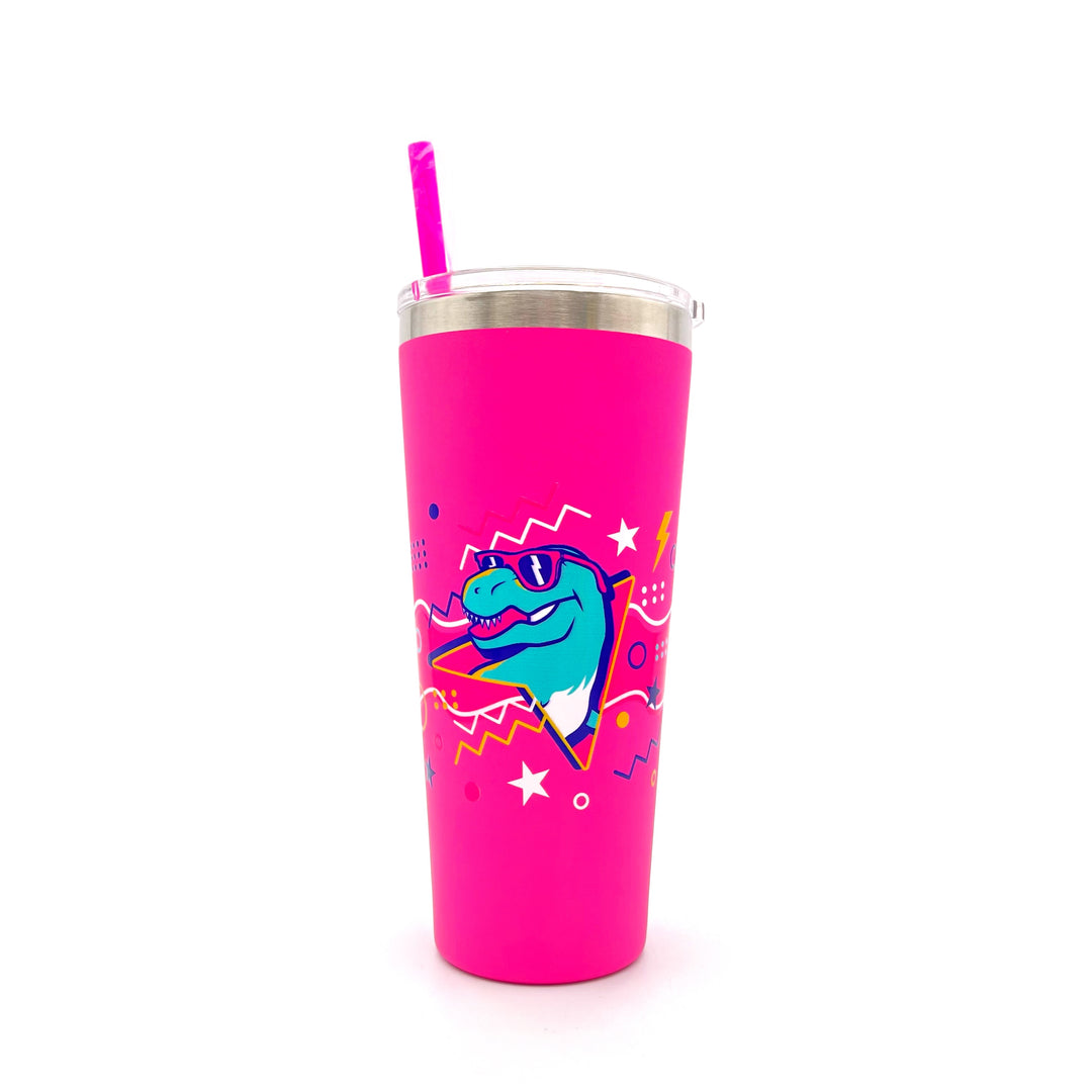 HMNS Retro Refresh Metal Tumbler with Straw