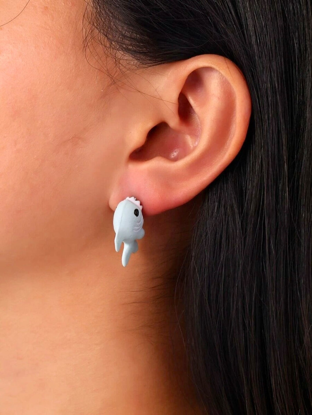 Blue Shark Earrings