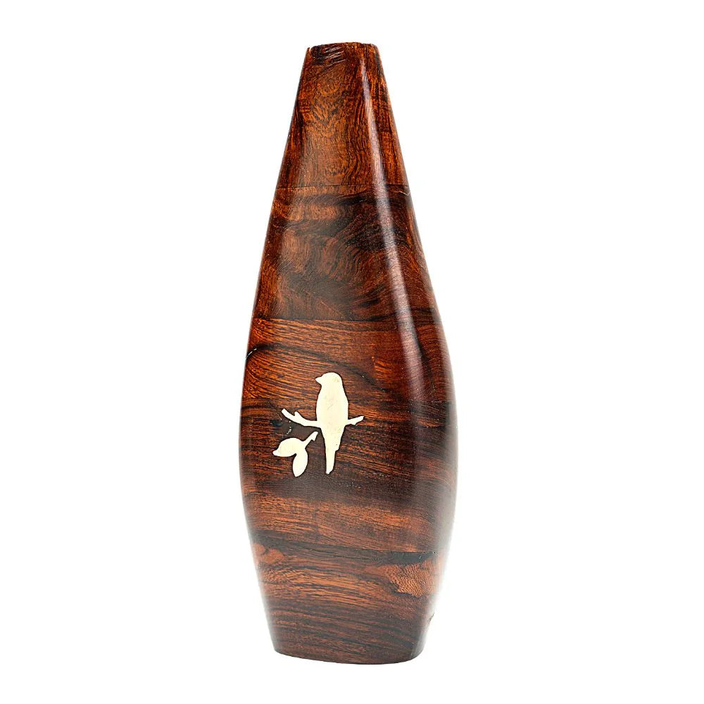 Ironwood Vase with Bird