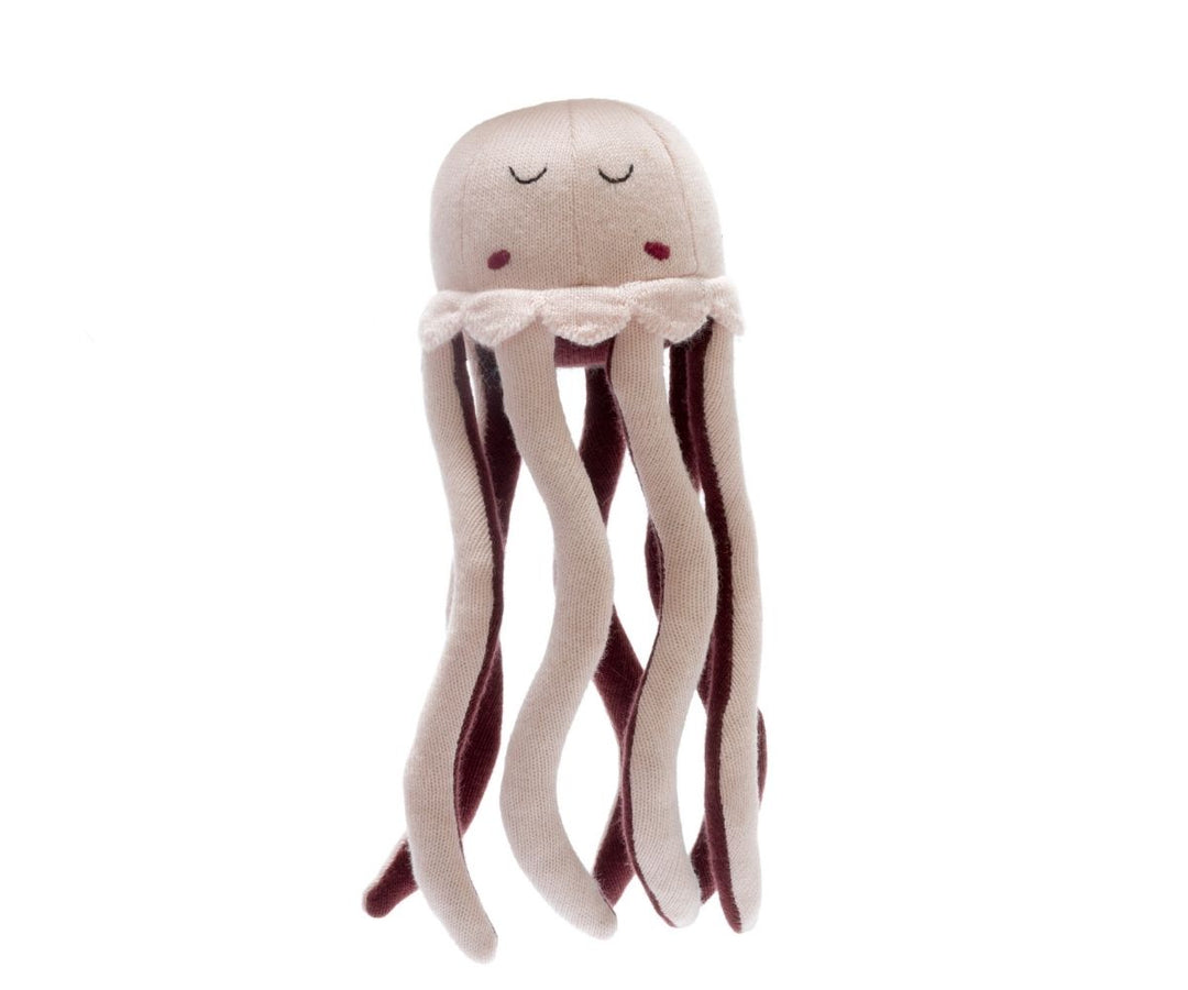 Pink Jellyfish Knitted Plush Toy