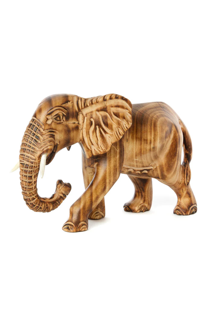 Burnt Jacaranda Elephant Carving