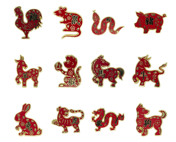 Lunar Zodiac Enamel Pin