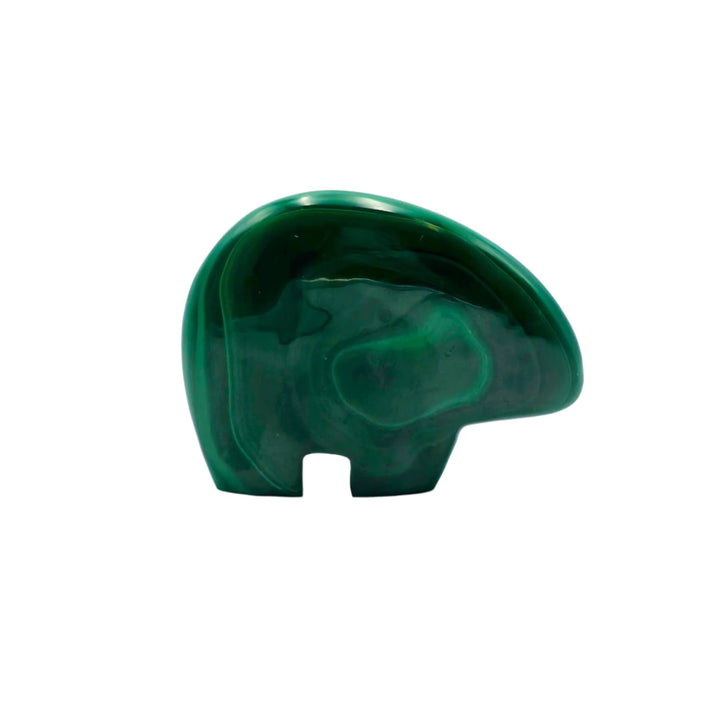 Malachite Bear Carving