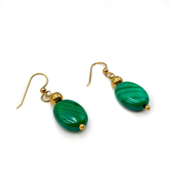 Malachite Earrings