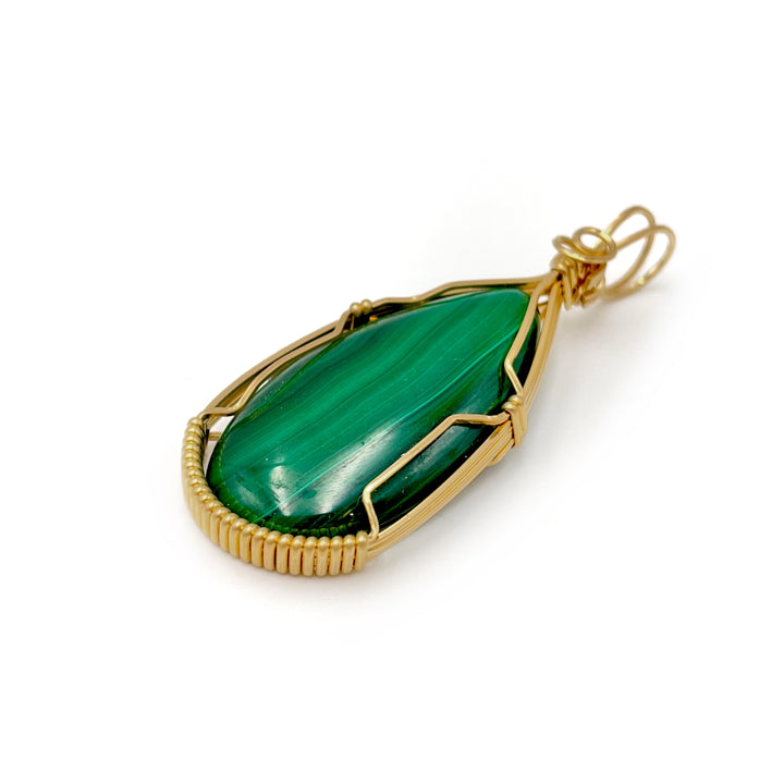 Long Malachite Pendant