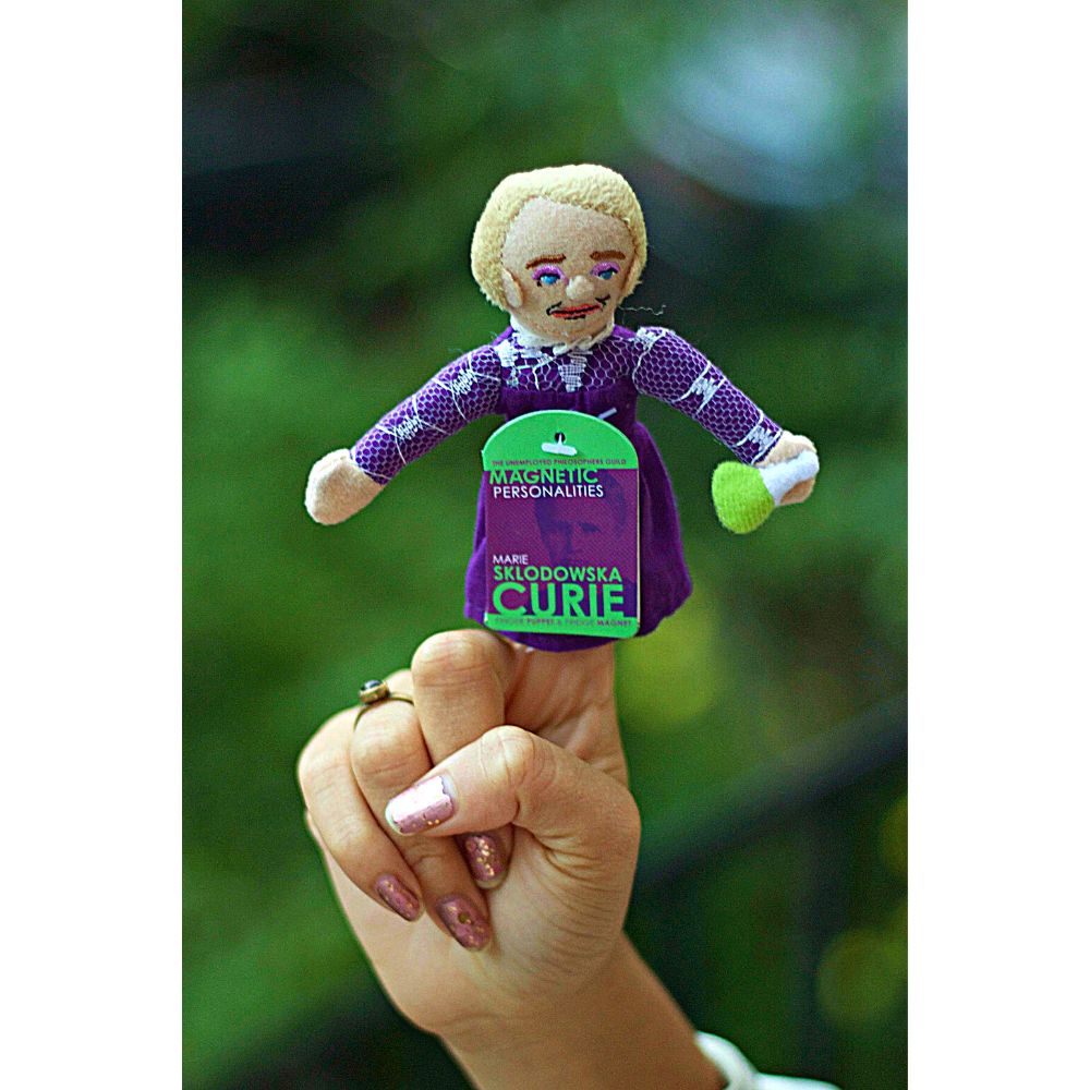 Marie Curie Finger Puppet Magnet