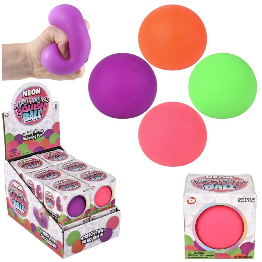 Squishy Marshmallow Neon Ball