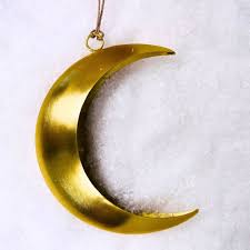 Celestial Crescent Moon Ornament