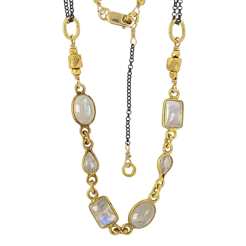 Moonstone Double-Strand Necklace