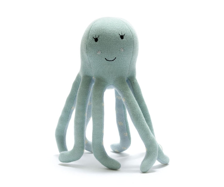 Sea Green Octopus Knitted Plush Toy