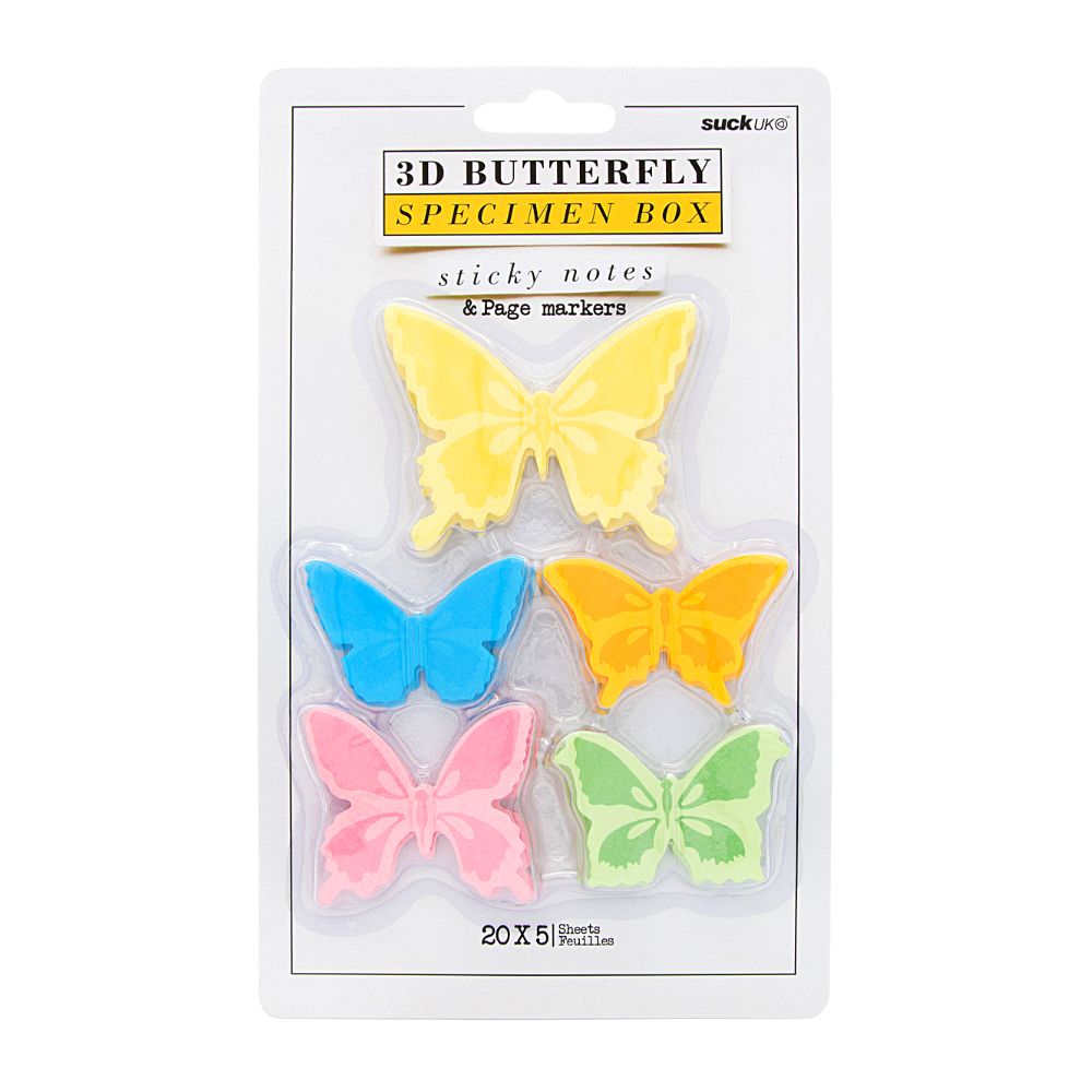 Paper Butterfly Sticky Notes: Specimen Edition