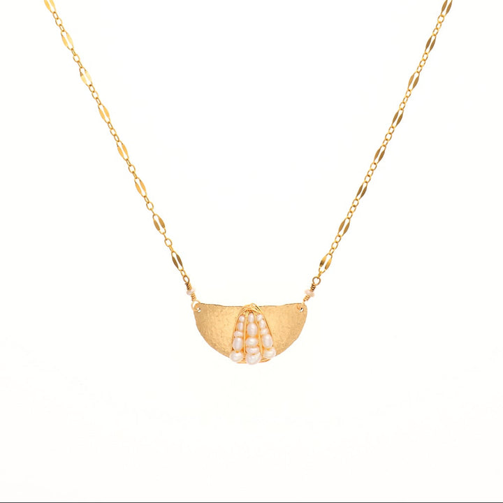 Pearl Shield Necklace