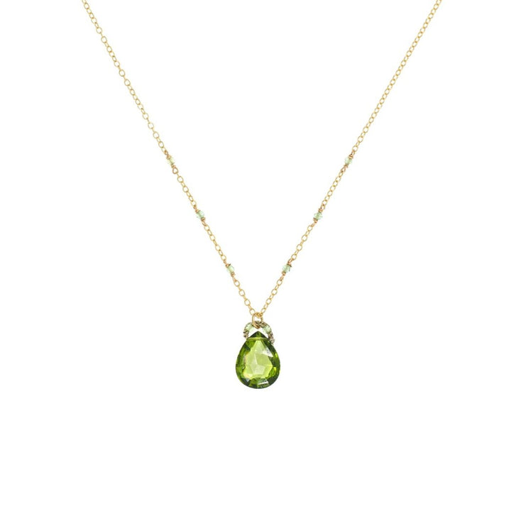 Peridot Drop Necklace