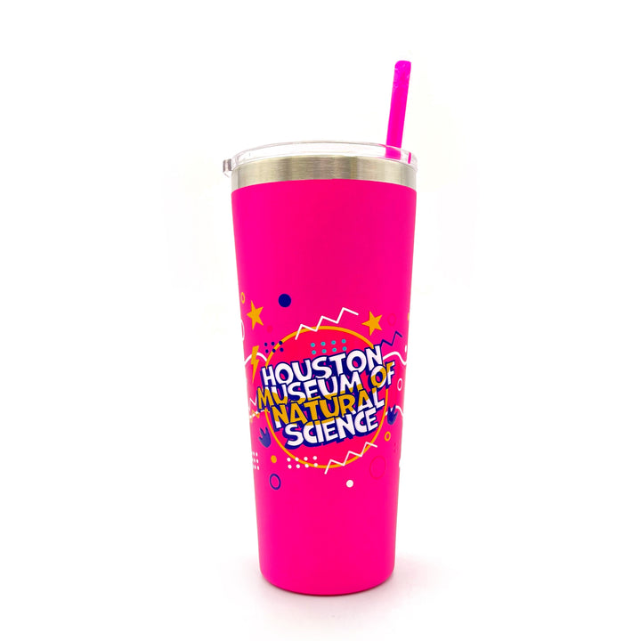 HMNS Retro Refresh Metal Tumbler with Straw