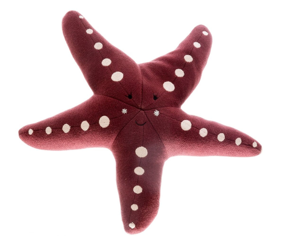 Pink Starfish Knitted Plush Toy