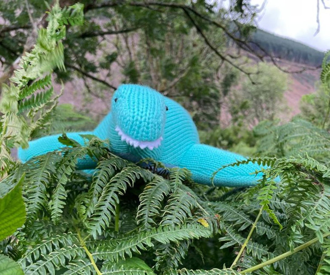 Knitted Plesiosaurus Rattle