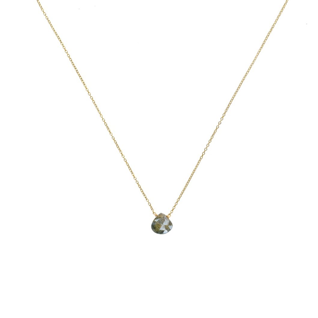 Pyrite Drop Necklace