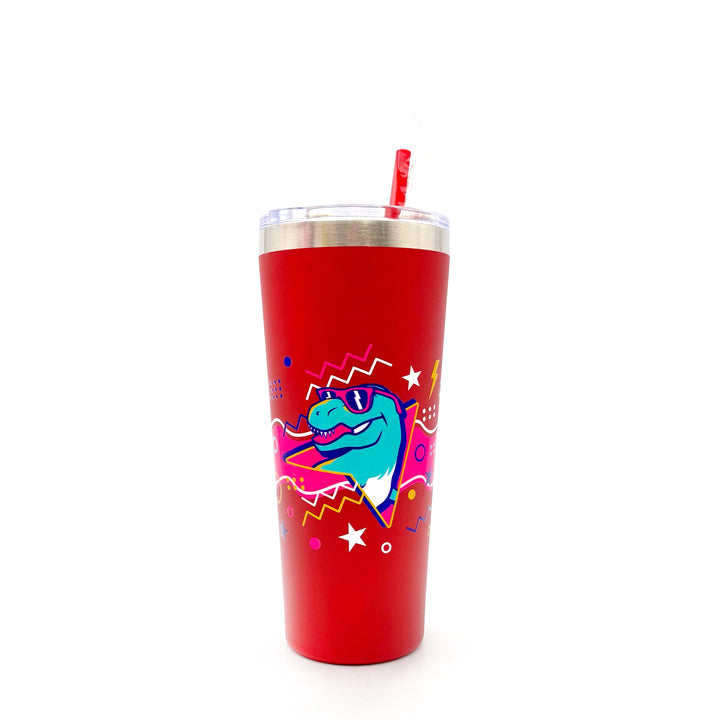 HMNS Retro Refresh Metal Tumbler with Straw