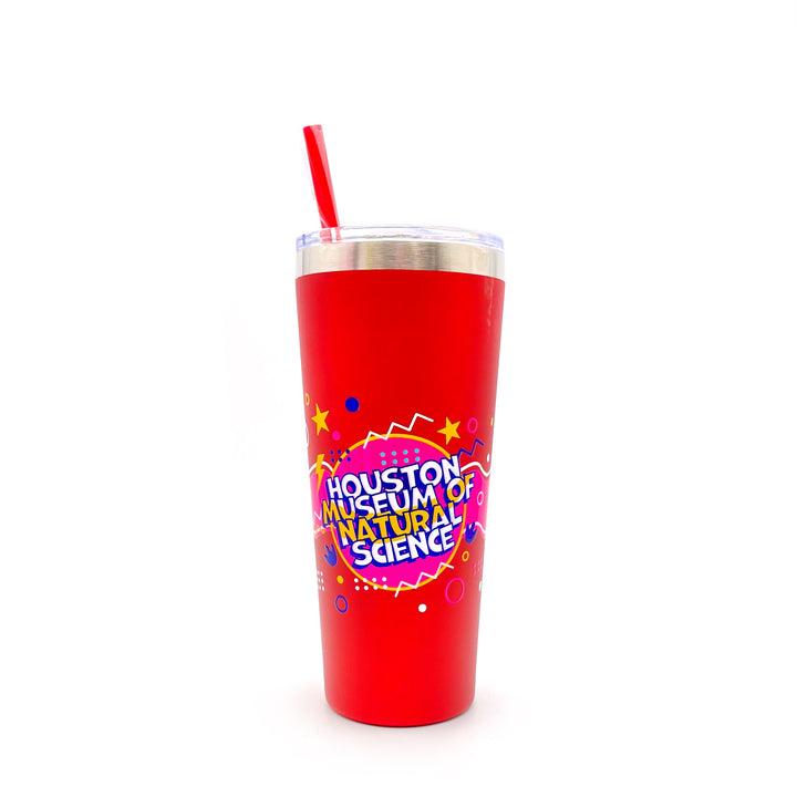 HMNS Retro Refresh Metal Tumbler with Straw