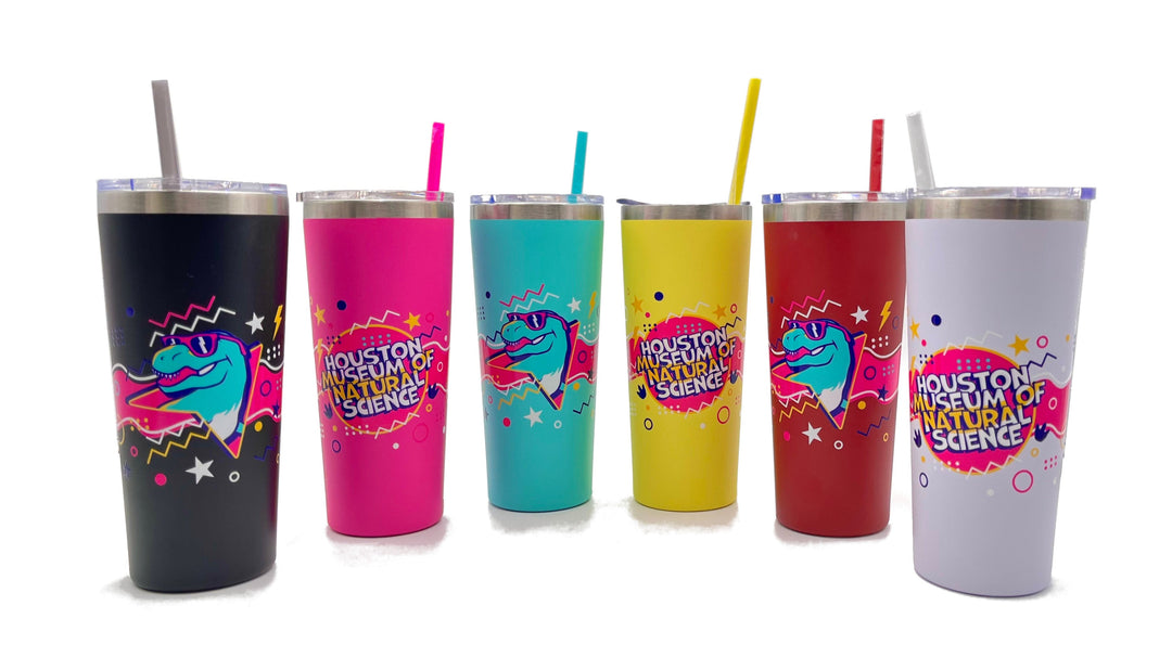 HMNS Retro Refresh Metal Tumbler with Straw