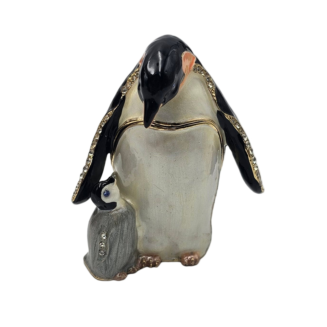 Penguin and Baby Trinket Box