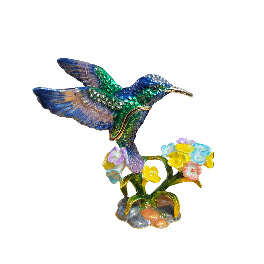Hummingbird & Hibiscus Trinket Box