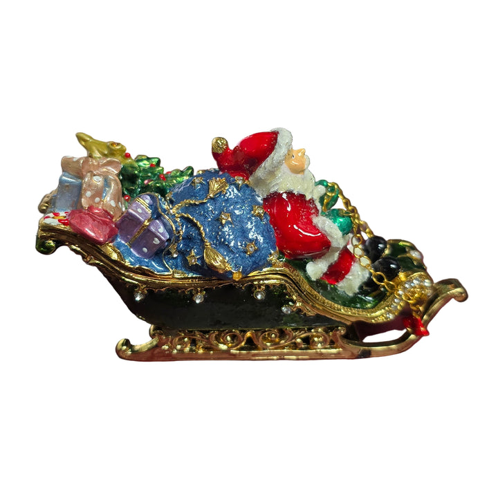 Santa Sleigh Trinket Box