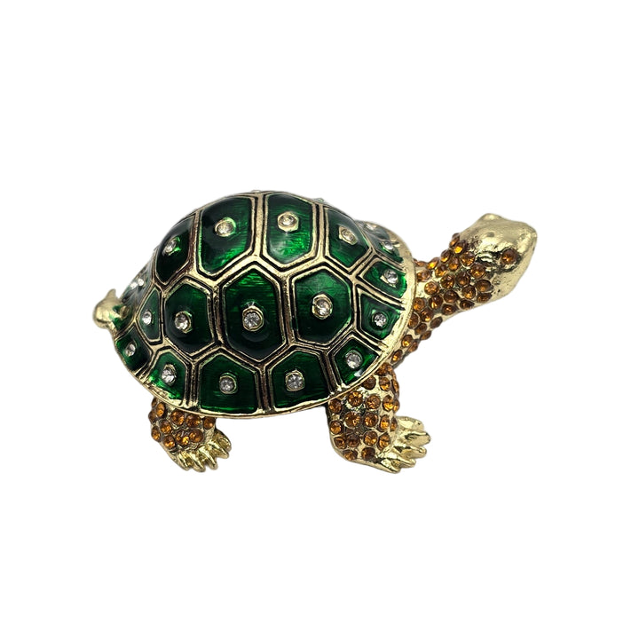 Green Turtle Trinket Box
