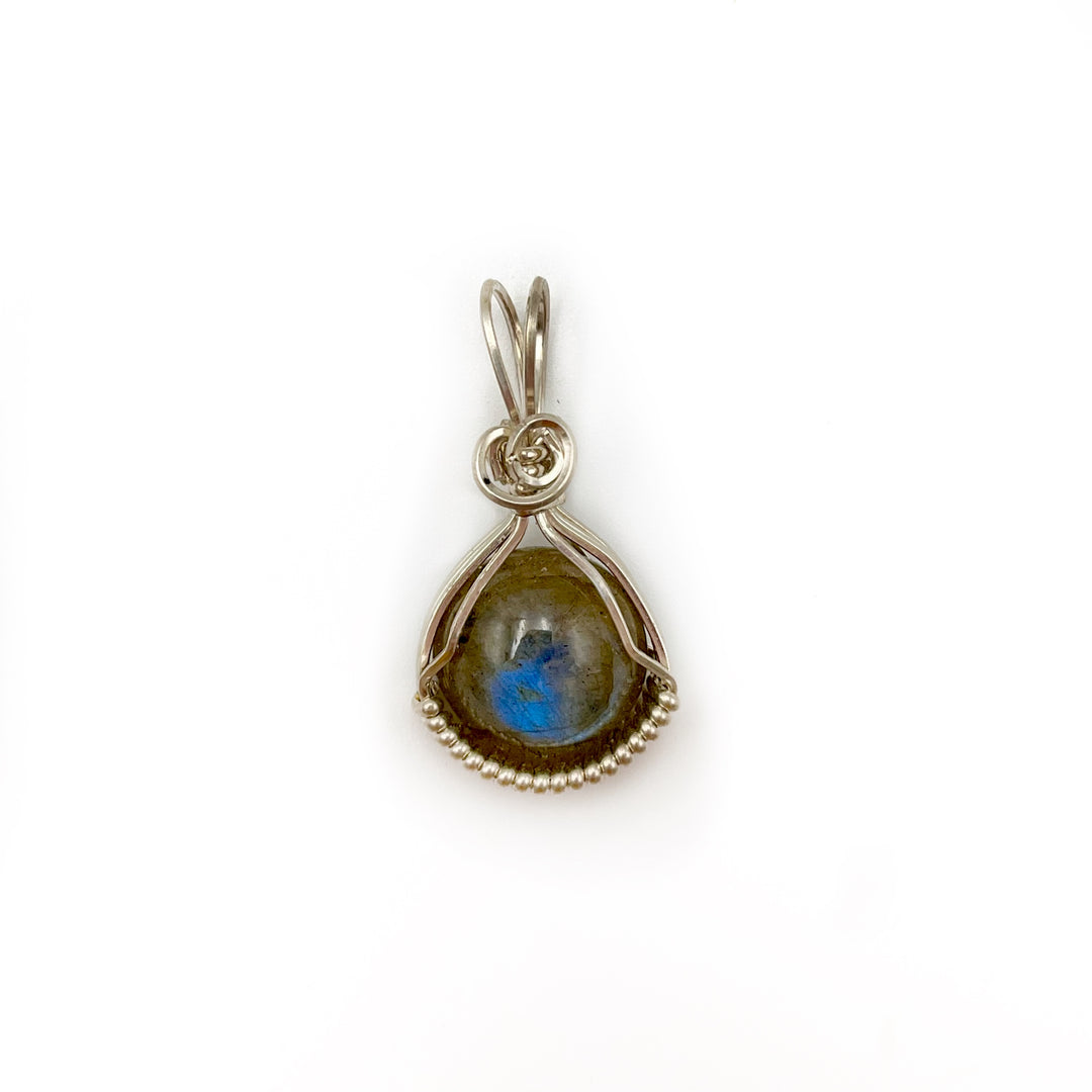 Round Labradorite Pendant