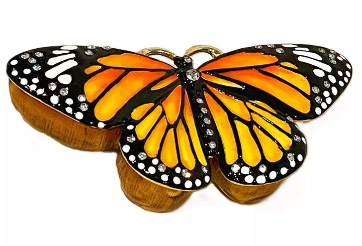 Monarch Butterfly Trinket Box