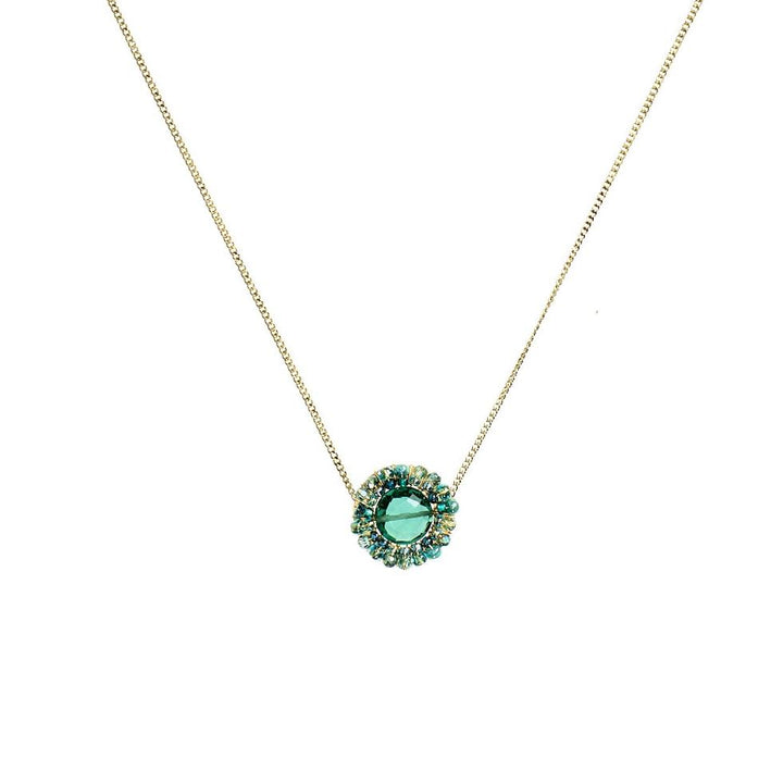 Sage Mix Halo Necklace