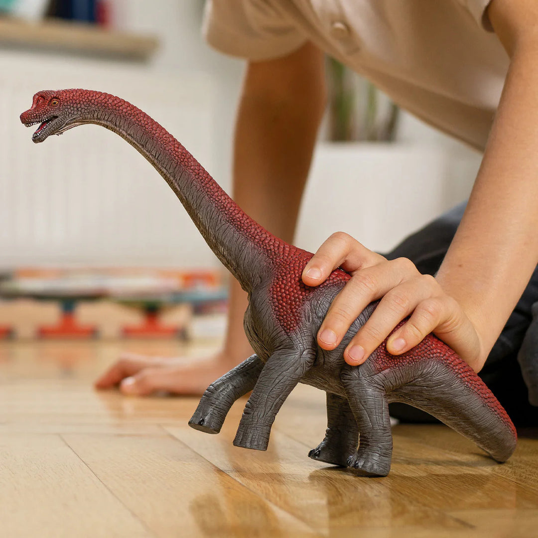 Red Brachiosaurus Dinosaur Toy Figurine