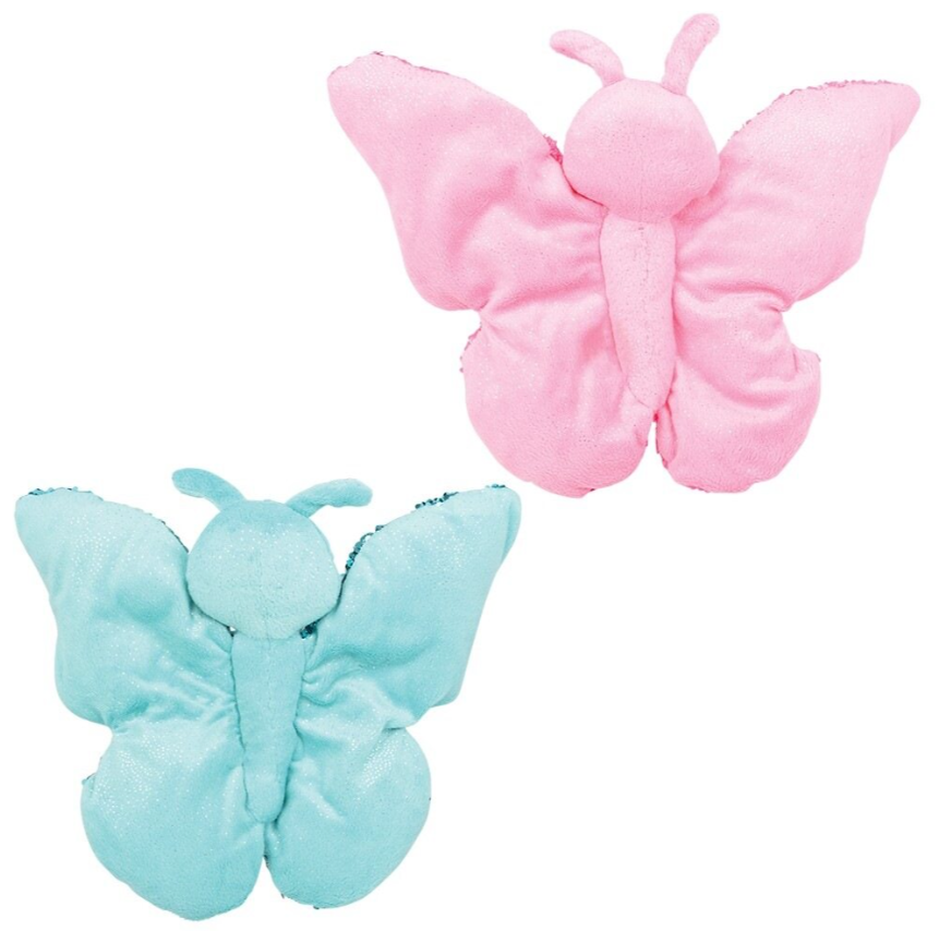 Sequin Butterfly Plush, 10 Inches