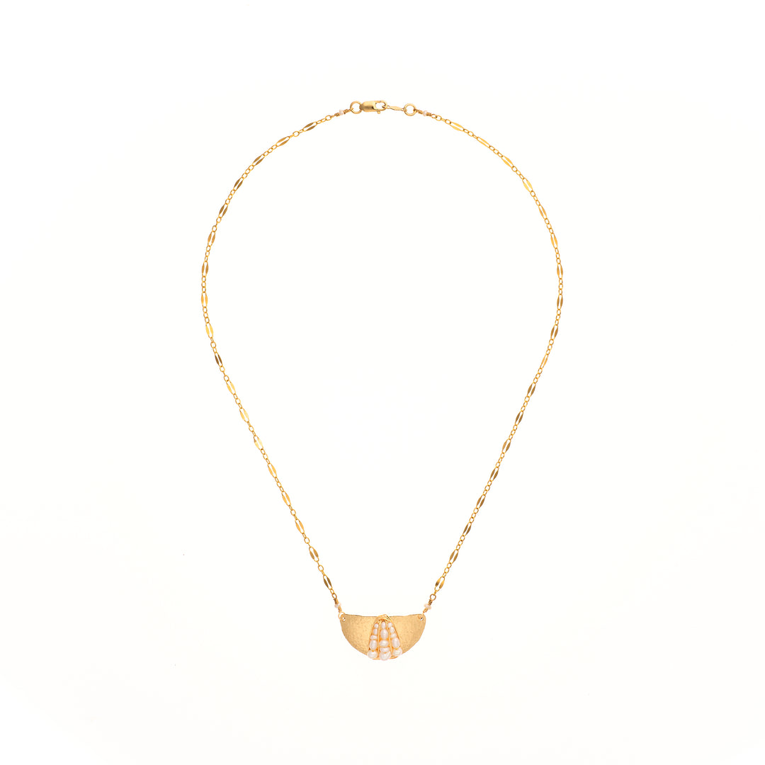 Pearl Shield Necklace
