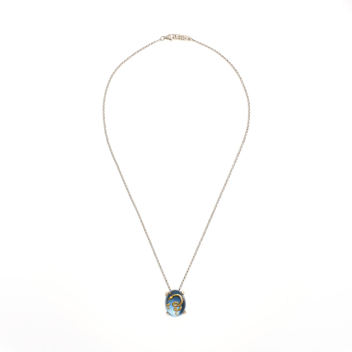 Engraved Snake Necklace