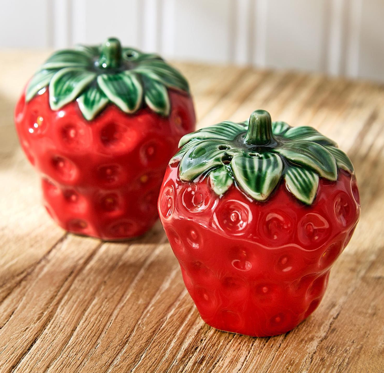 Strawberry Salt and Pepper Shakers