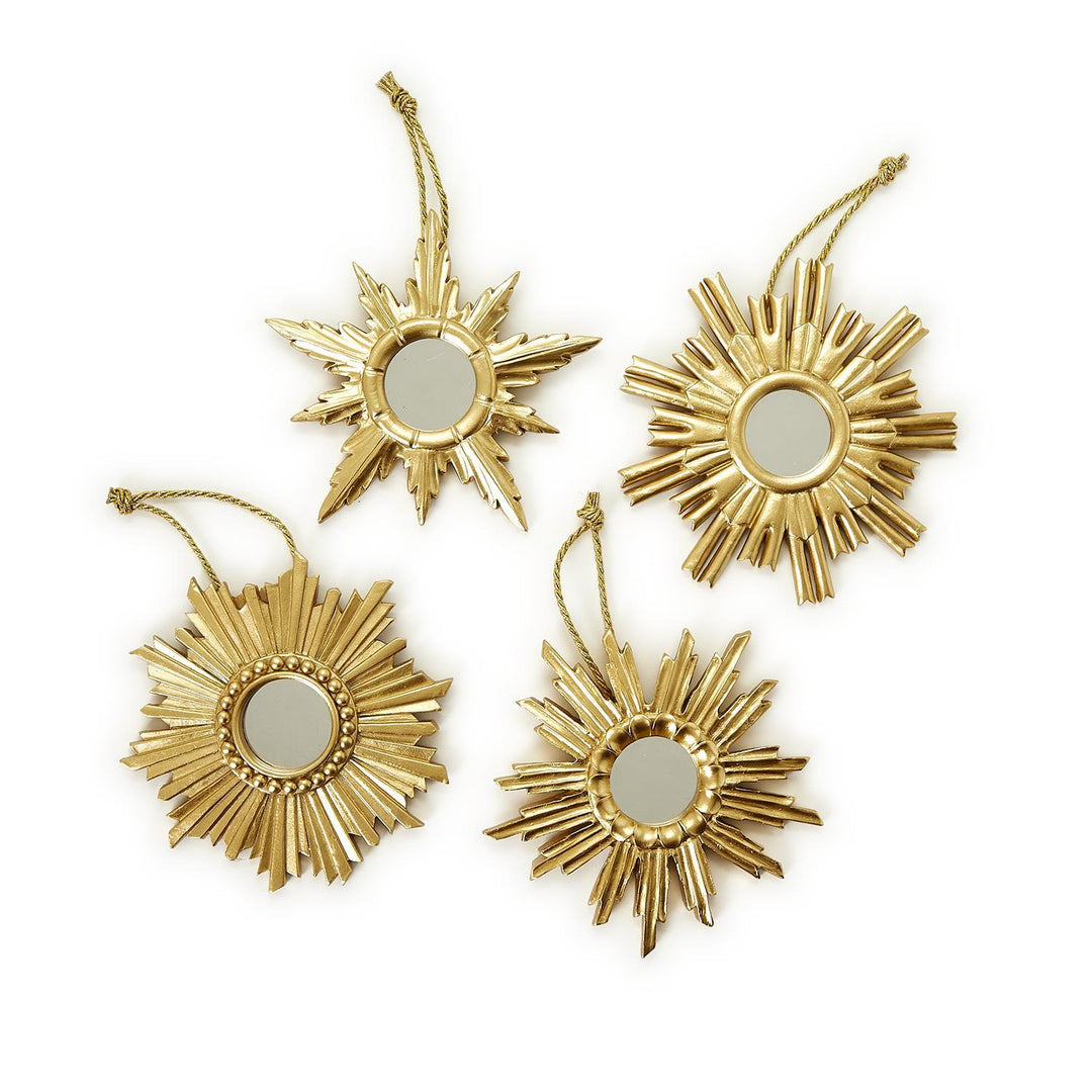 Golden Sunburst Ornaments