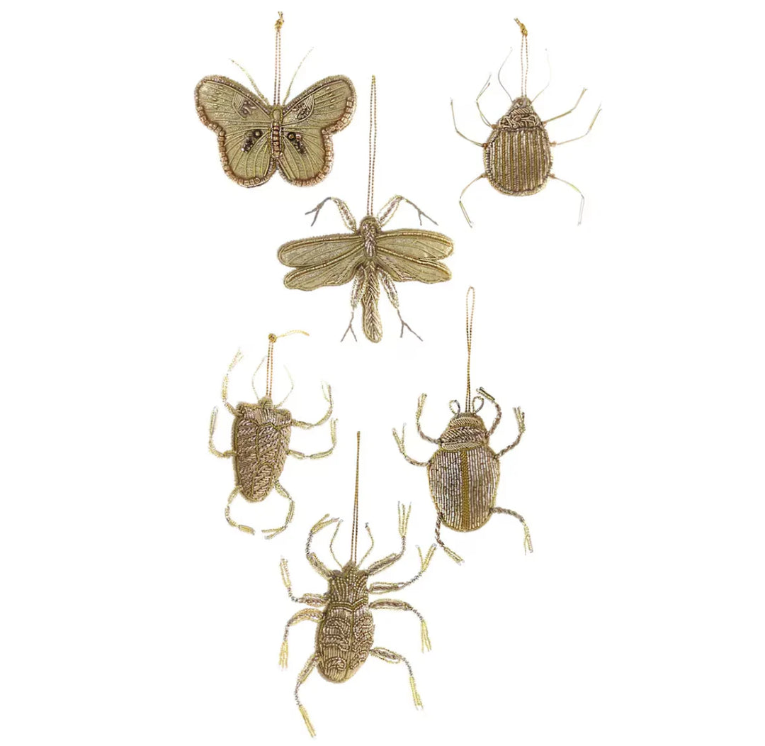 Tinsel Entomology Study Ornaments