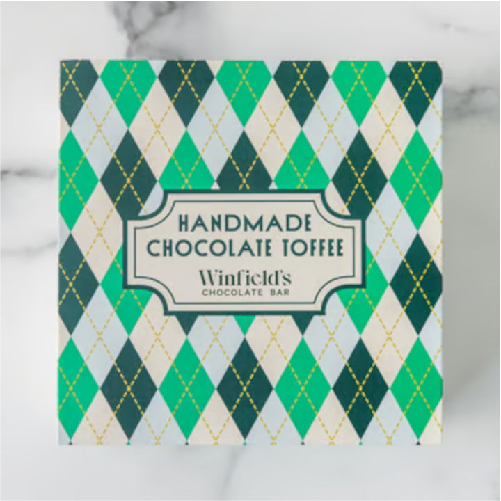 Handmade Chocolate Toffee Box, Milk Chocolate or Almond