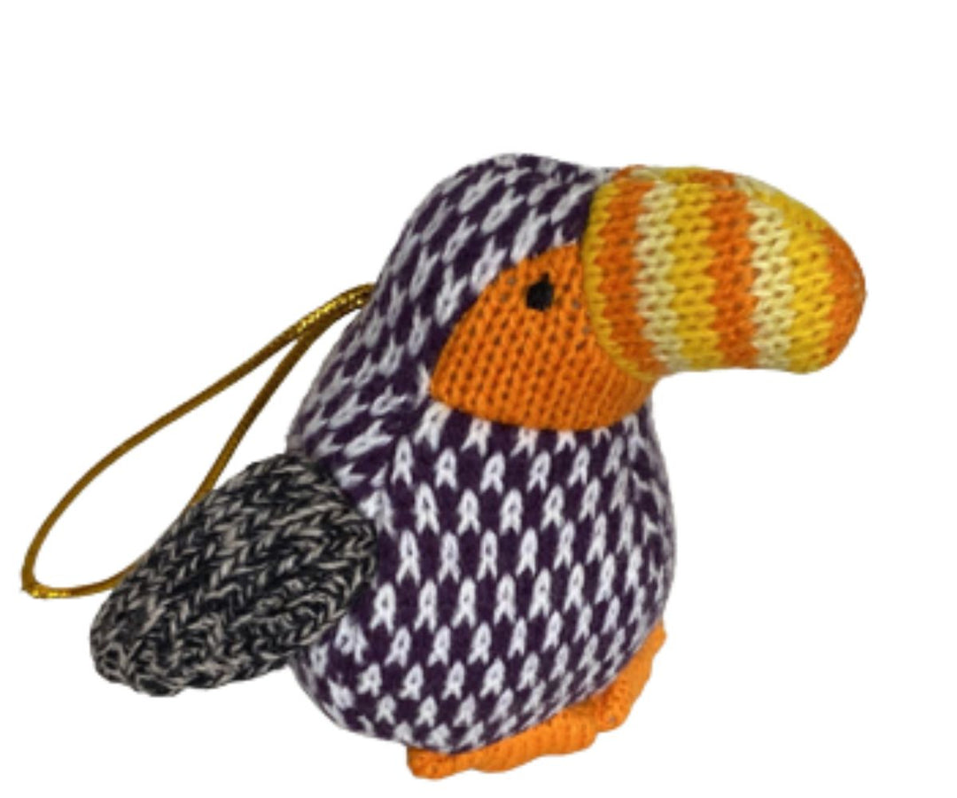 Christmas Toucan Knitted Ornament