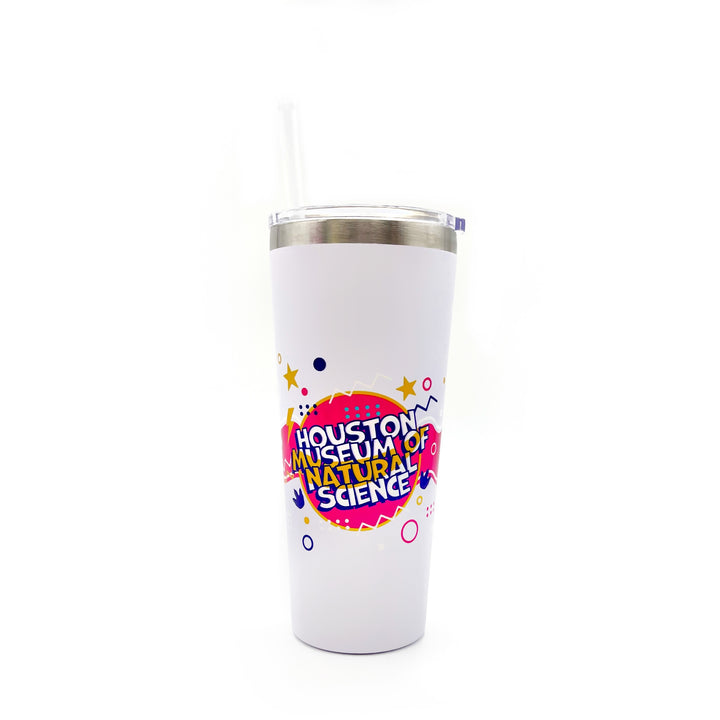 HMNS Retro Refresh Metal Tumbler with Straw