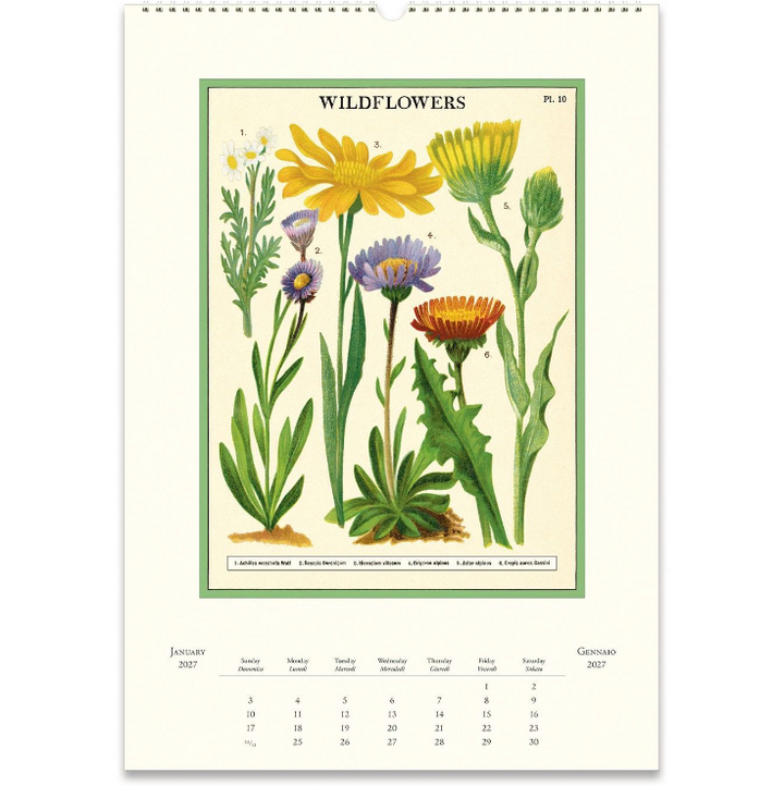 2027 Wildflowers Wall Calendar