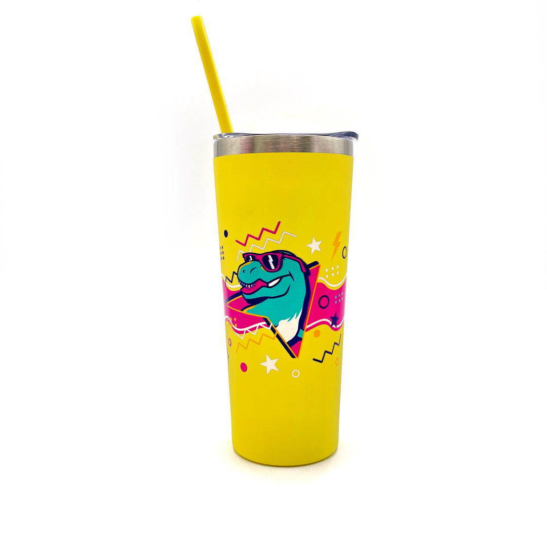 HMNS Retro Refresh Metal Tumbler with Straw