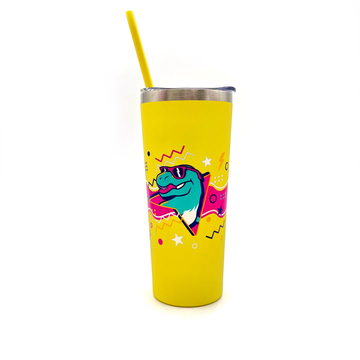 HMNS Retro Refresh Metal Tumbler with Straw