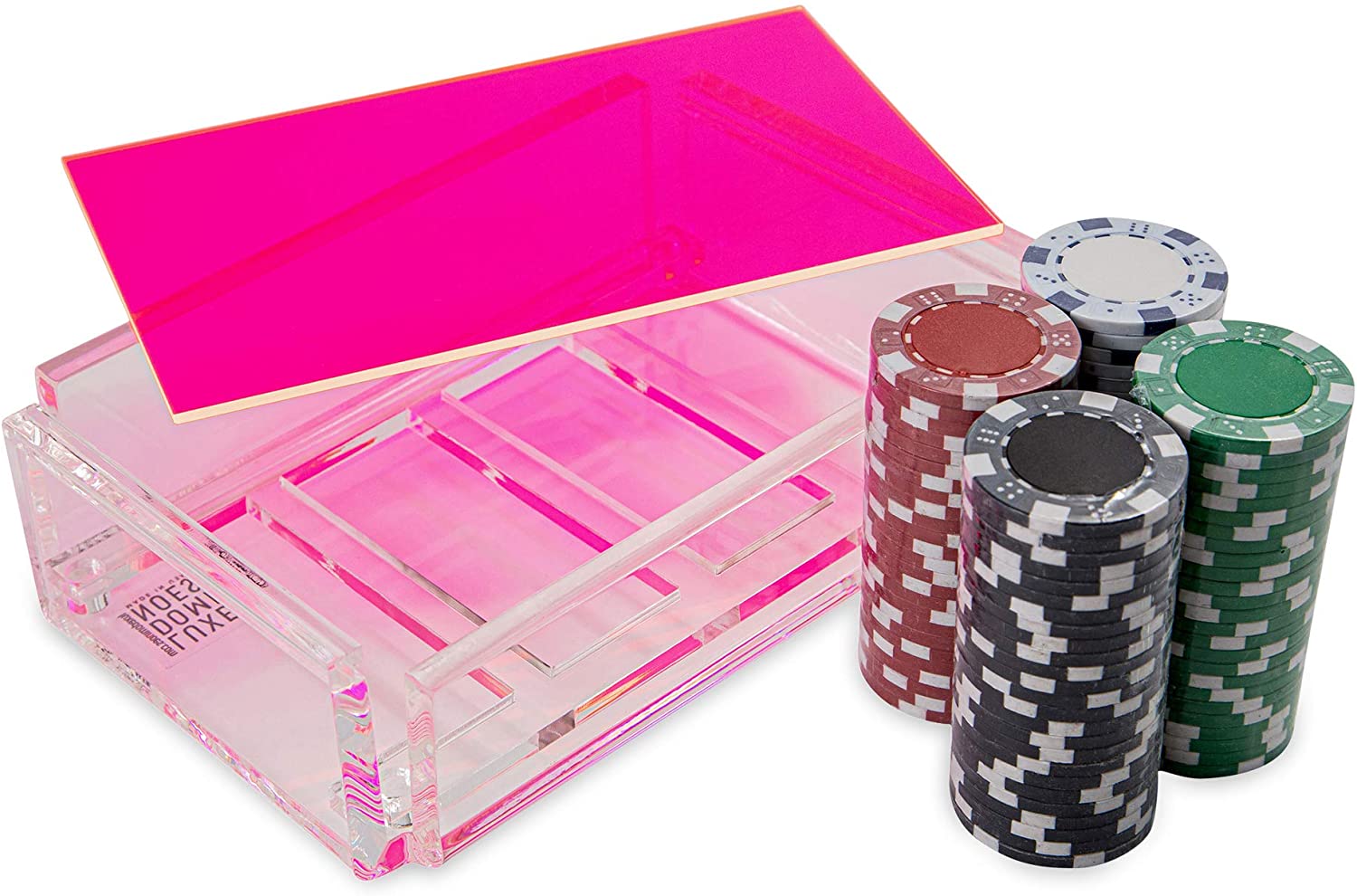 Neon Pink Poker Chip Set