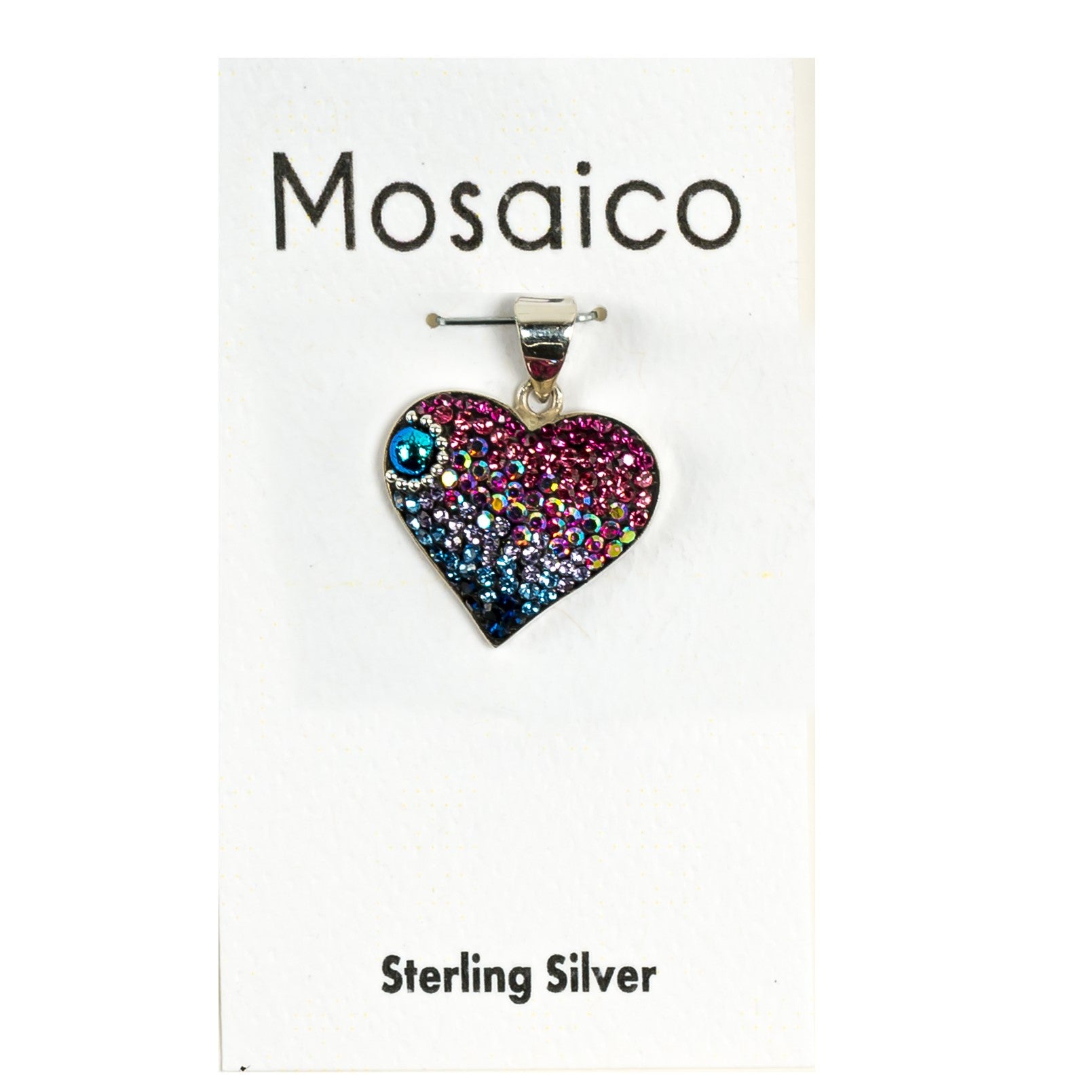 Austrian Crystal Heart Gradient Pendants