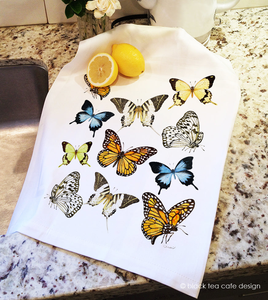 Butterfly Collection Tea Towel