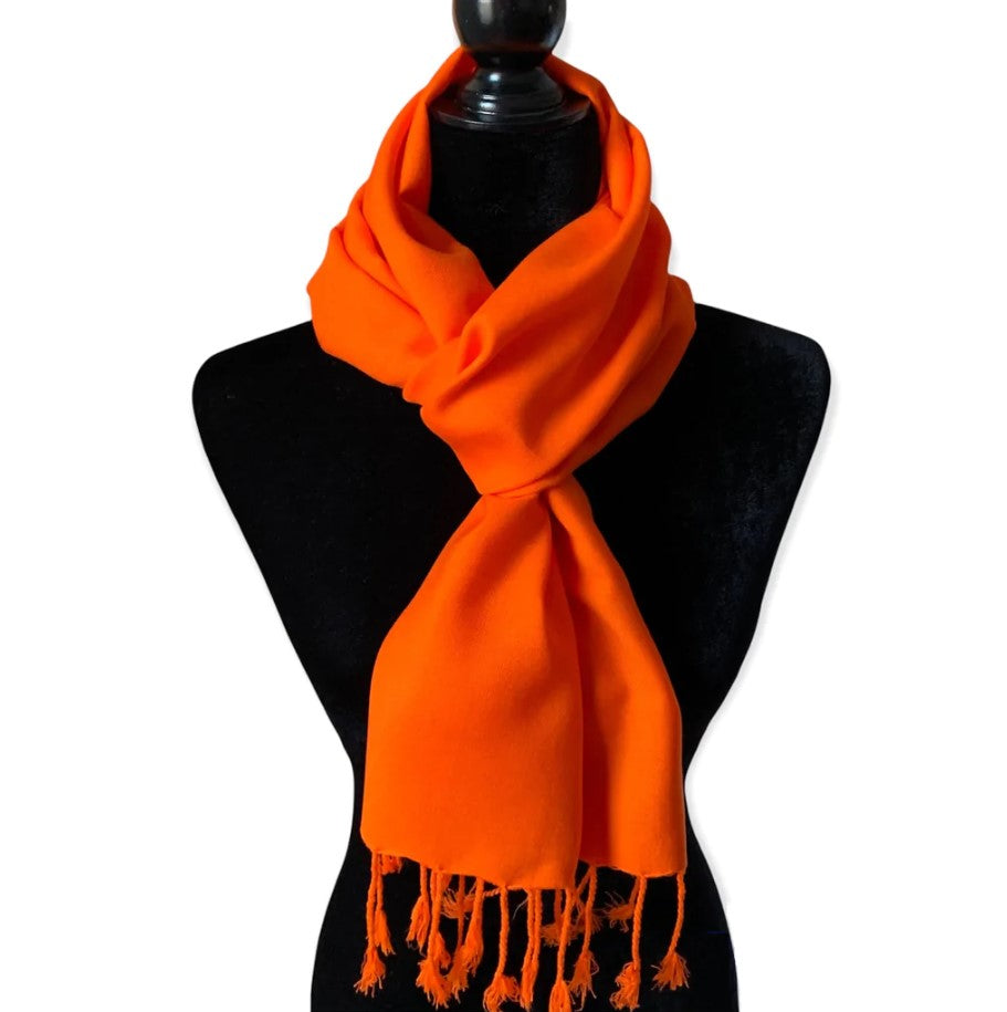 Dahlia Orange Scarf